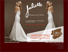 Tablet Screenshot of juliette-mariee.com